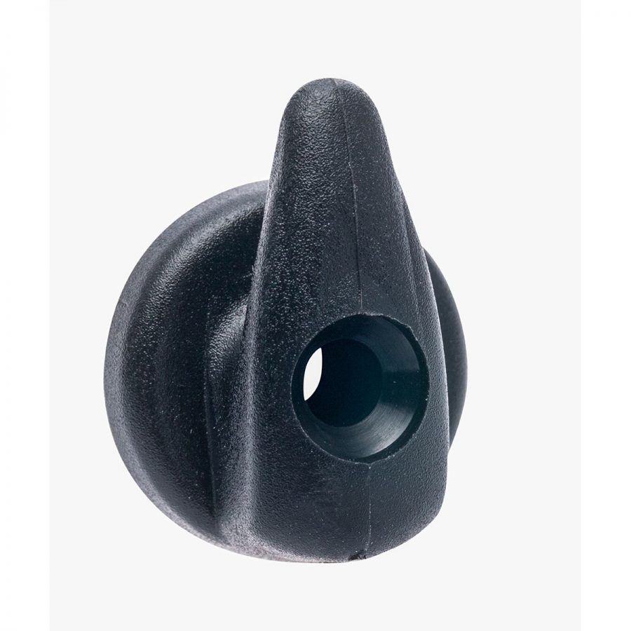 R2905 Hook Lacing Black nylon 5mm fixing(Pk Size 4) RWO Marine