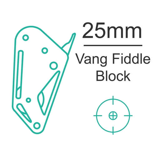 25mm Vang Fiddle Block